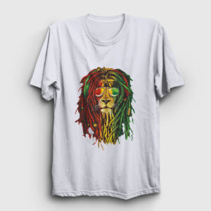 Lion Bob Marley Tişört beyaz