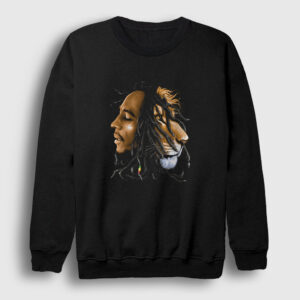 Lion V2 Bob Marley Sweatshirt siyah