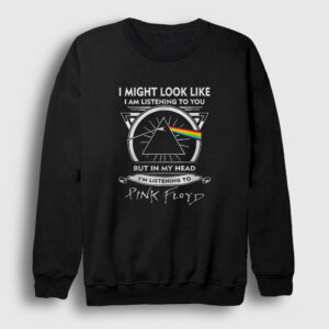 Listening To Pink Floyd Sweatshirt siyah