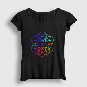 Logo A Head Full Of Dreams Coldplay Kadın Tişört siyah