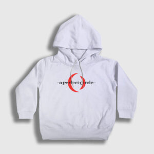 Logo A Perfect Circle Çocuk Kapşonlu Sweatshirt beyaz