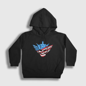 Logo American Nightmare Wwe Cody Rhodes Çocuk Kapşonlu Sweatshirt siyah