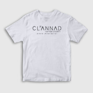 Logo Anime Clannad After Story Çocuk Tişört beyaz