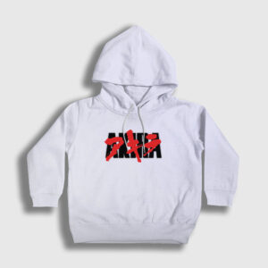 Logo Anime Movie Film Akira Çocuk Kapşonlu Sweatshirt beyaz