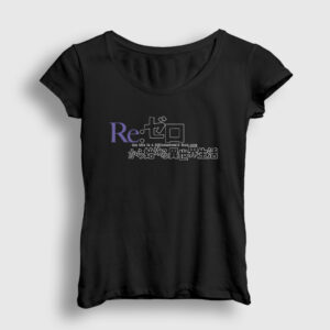 Logo Anime Re Zero Kadın Tişört