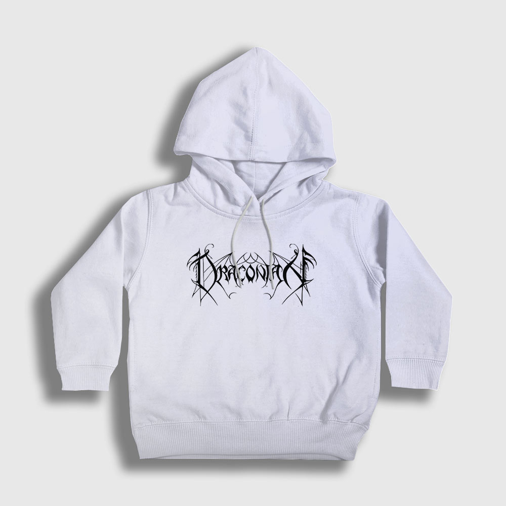 Logo Band Draconian Çocuk Kapşonlu Sweatshirt | Presmono