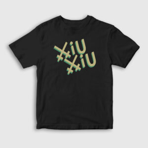 Logo Band Xiu Xiu Çocuk Tişört siyah
