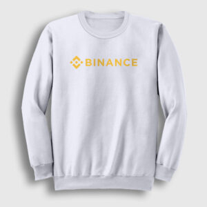 Logo Binance Bitcoin Sweatshirt beyaz