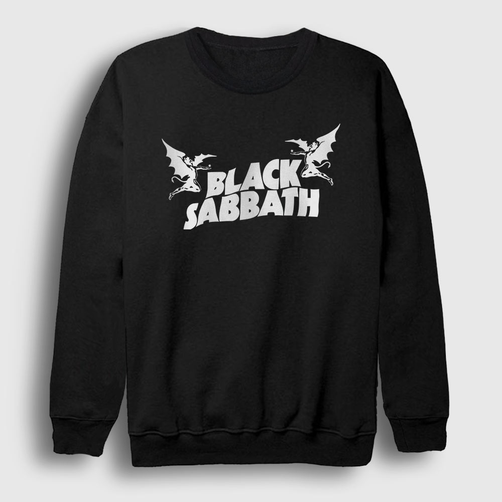 Logo Black Sabbath Sweatshirt siyah