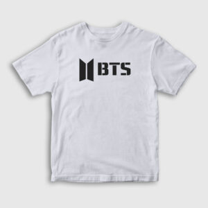 Logo Bts Çocuk Tişört beyaz