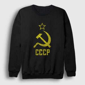 Logo CCCP Sovyetler Birliği Sweatshirt siyah