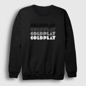 Logo Coldplay Sweatshirt siyah