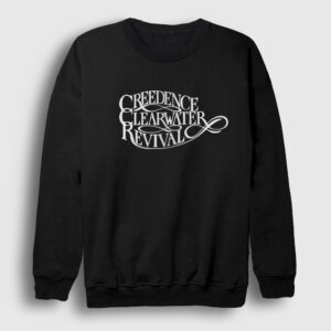 Logo Creedence Clearwater Revival Sweatshirt siyah