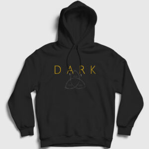 Logo Dark Kapşonlu Sweatshirt siyah