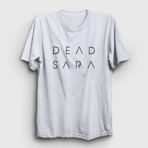 Logo Dead Sara Tişört beyaz
