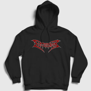 Logo Dismember Kapşonlu Sweatshirt siyah