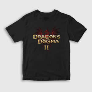 Logo Dragon's Dogma 2 Çocuk Tişört siyah