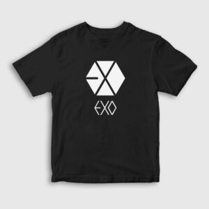 Logo Exo Çocuk Tişört siyah