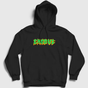 Logo Exodus Kapşonlu Sweatshirt siyah