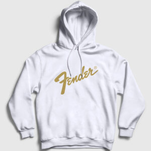 Logo Fender Gitar Gitarist Kapşonlu Sweatshirt