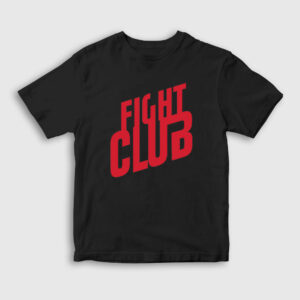 Logo Film Dövüş Kulübü Fight Club Çocuk Tişört siyah