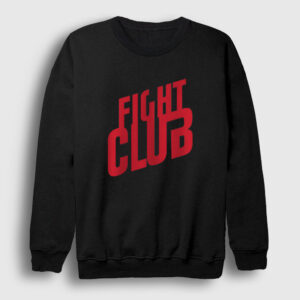 Logo Film Dövüş Kulübü Fight Club Sweatshirt siyah