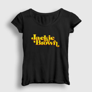 Logo Film Jackie Brown Quentin Tarantino Kadın Tişört siyah