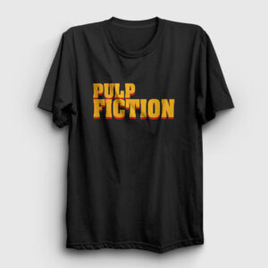 Logo Film Pulp Fiction Tişört siyah