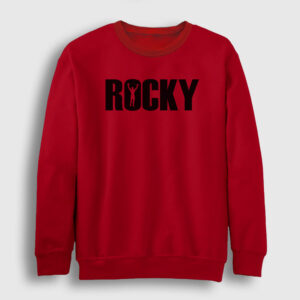 Logo Film Rocky Sweatshirt kırmızı