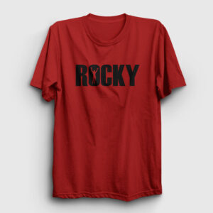 Logo Film Rocky Tişört kırmızı