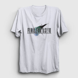 Logo Final Fantasy Vii Tişört beyaz