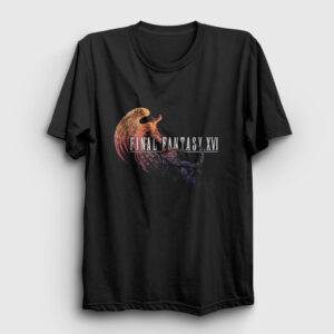 Logo Final Fantasy XVI Tişört siyah