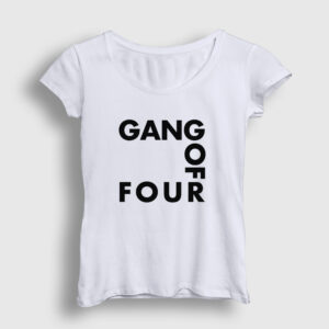 Logo Gang Of Four Kadın Tişört beyaz