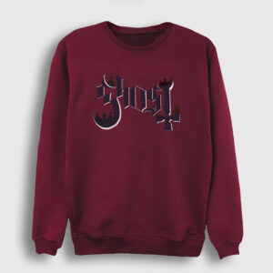 Logo Ghost Sweatshirt bordo