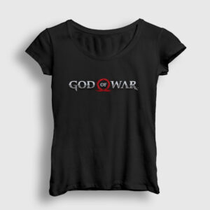 Logo God Of War Kadın Tişört siyah
