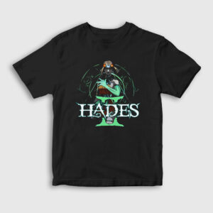 Logo Hades II Hades 2 Çocuk Tişört siyah