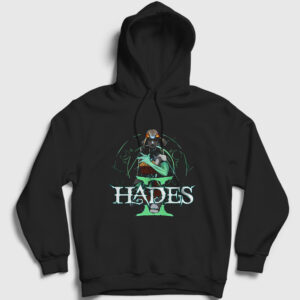 Logo Hades II Hades 2 Kapşonlu Sweatshirt siyah