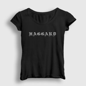 Logo Haggard Kadın Tişört siyah
