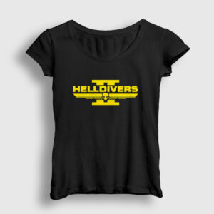 Logo Helldivers 2 Kadın Tişört siyah