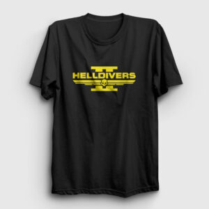 Logo Helldivers 2 Tişört siyah