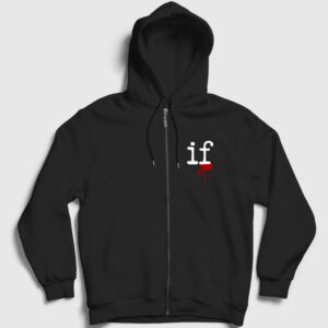 Logo If Rock Mindless Self Indulgence Fermuarlı Kapşonlu Sweatshirt