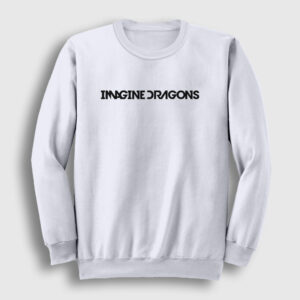 Logo Imagine Dragons Sweatshirt beyaz