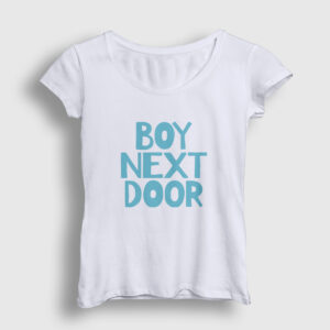 Logo K Pop Boynextdoor Kadın Tişört beyaz