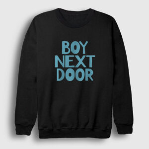 Logo K Pop Boynextdoor Sweatshirt siyah