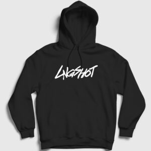 Logo K-Pop Lngshot Kapşonlu Sweatshirt