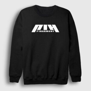 Logo K-Pop P1Harmony Sweatshirt Siyah