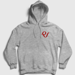 Logo K-Pop Red Velvet Kapşonlu Sweatshirt gri kırçıllı