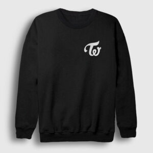 Logo K-Pop Twice Sweatshirt siyah