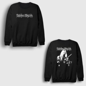 Logo Kekht Arakh Sırt Baskılı Sweatshirt siyah