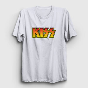 Logo Kiss Tişört beyaz